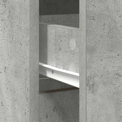 Sideboard mit Schublade Betongrau 80x34x76 cm Holzwerkstoff