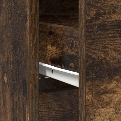 Sideboard mit Schublade Räuchereiche 80x34x76 cm Holzwerkstoff