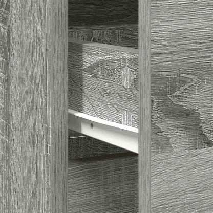 Sideboard mit Schublade Grau Sonoma 80x34x76 cm Holzwerkstoff