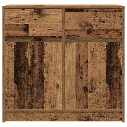 Sideboard mit Schublade Altholz-Optik 80x34x76 cm Holzwerkstoff