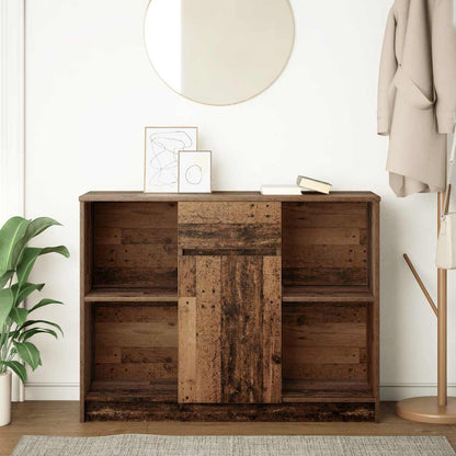 Sideboard mit Schublade Altholz-Optik 101x35x76cm Holzwerkstoff