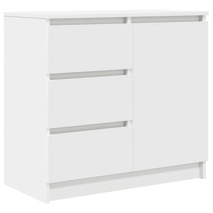 Sideboard mit Schublade Weiß 71x35x65 cm Holzwerkstoff
