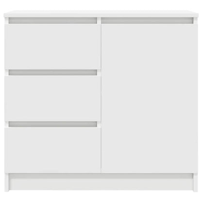 Sideboard mit Schublade Weiß 71x35x65 cm Holzwerkstoff