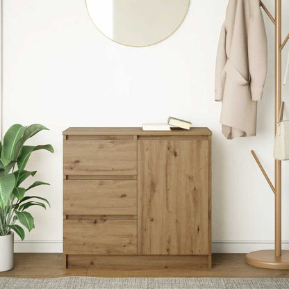 Sideboard mit Schublade Artisan-Eiche 71x35x65 cm Holzwerkstoff