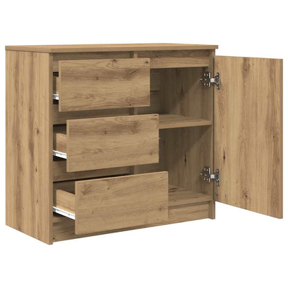Sideboard mit Schublade Artisan-Eiche 71x35x65 cm Holzwerkstoff