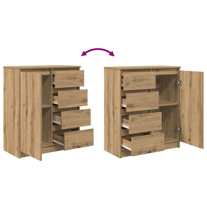 Sideboard mit Schubladen Artisan-Eiche 71x35x84cm Holzwerkstoff