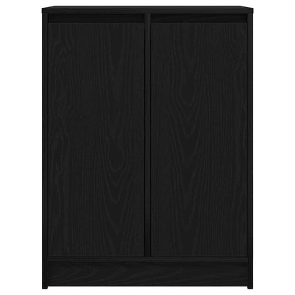 Sideboard Schwarz Eichen-Optik 57x34x76 cm Holzwerkstoff