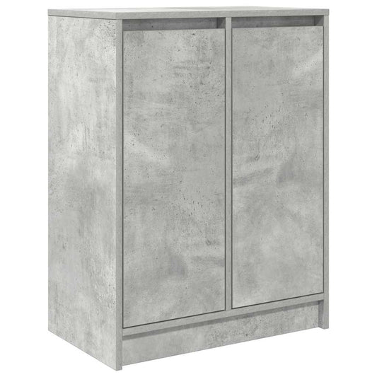 Sideboard Betongrau 57x34x76 cm Holzwerkstoff