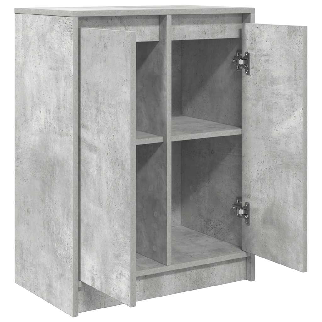 Sideboard Betongrau 57x34x76 cm Holzwerkstoff