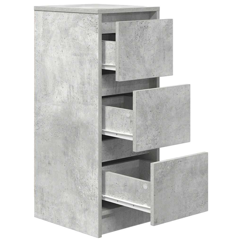 Sideboard Betongrau 29,5x34x76 cm Holzwerkstoff