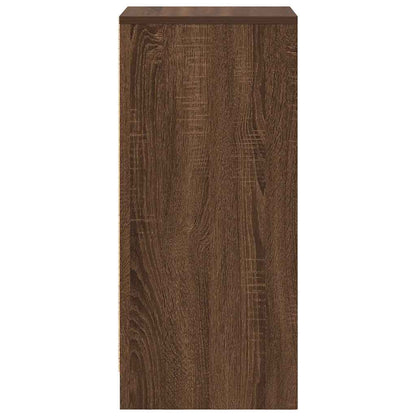 Sideboard Braun Eichen-Optik 29,5x34x76 cm Holzwerkstoff