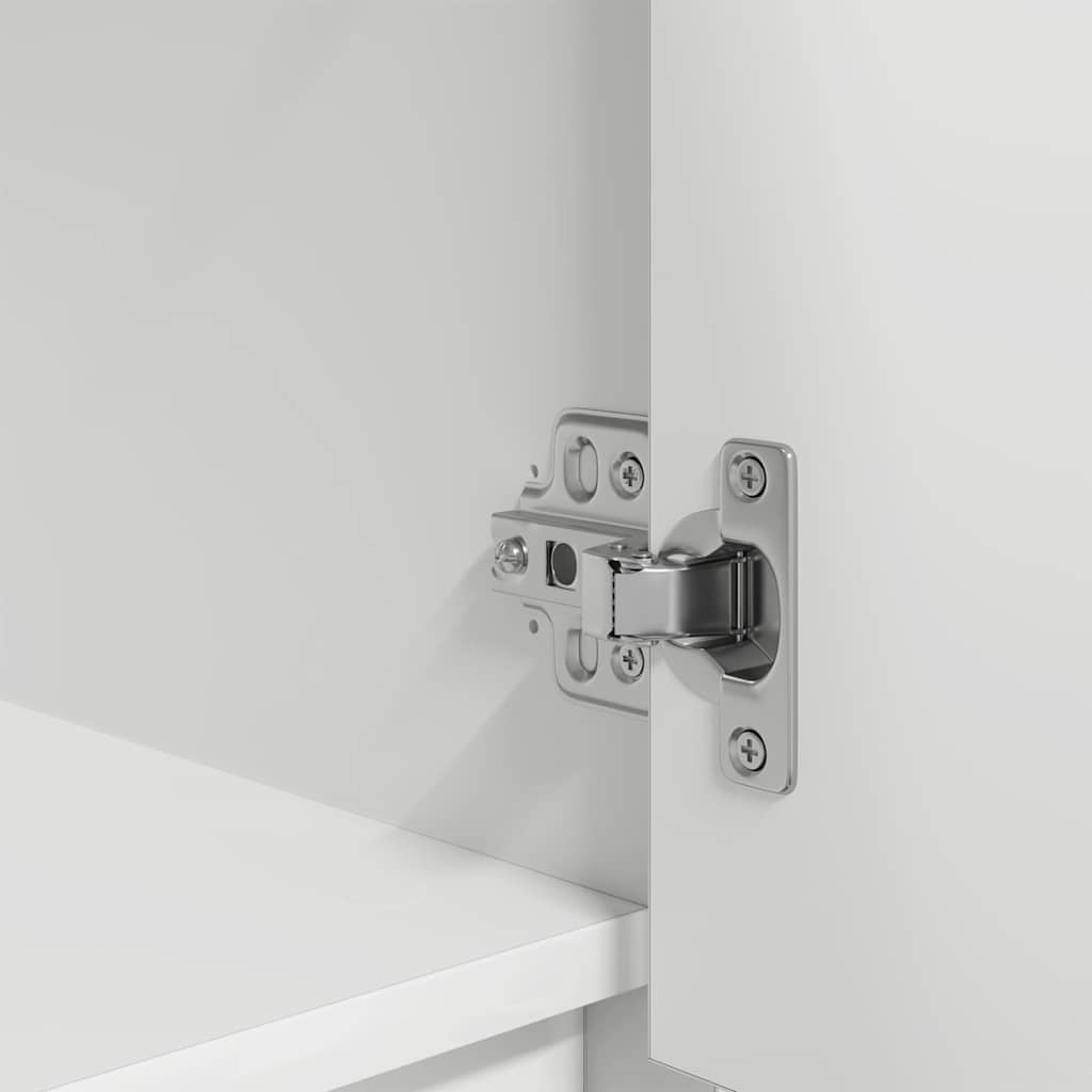 Schrank mit Schublade Weiß 55,5x34x119,5 cm Holzwerkstoff