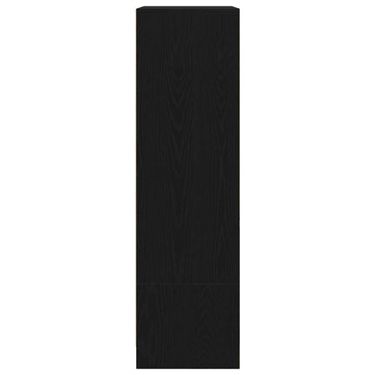 Schrank mit Schublade Schwarz Eichen-Optik 55,5x34x119,5 cm