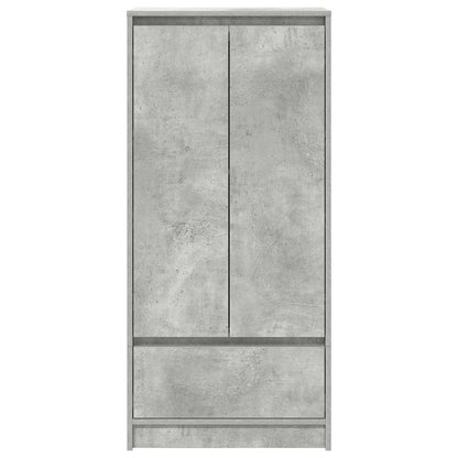 Schrank mit Schublade Betongrau 55,5x34x119,5 cm Holzwerkstoff