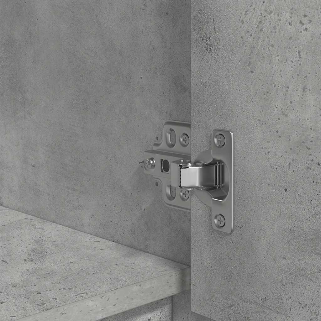 Schrank mit Schublade Betongrau 55,5x34x119,5 cm Holzwerkstoff