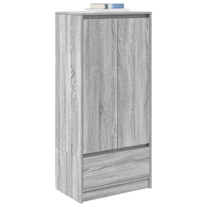 Schrank mit Schublade Grau Sonoma 55,5x34x119,5cm Holzwerkstoff