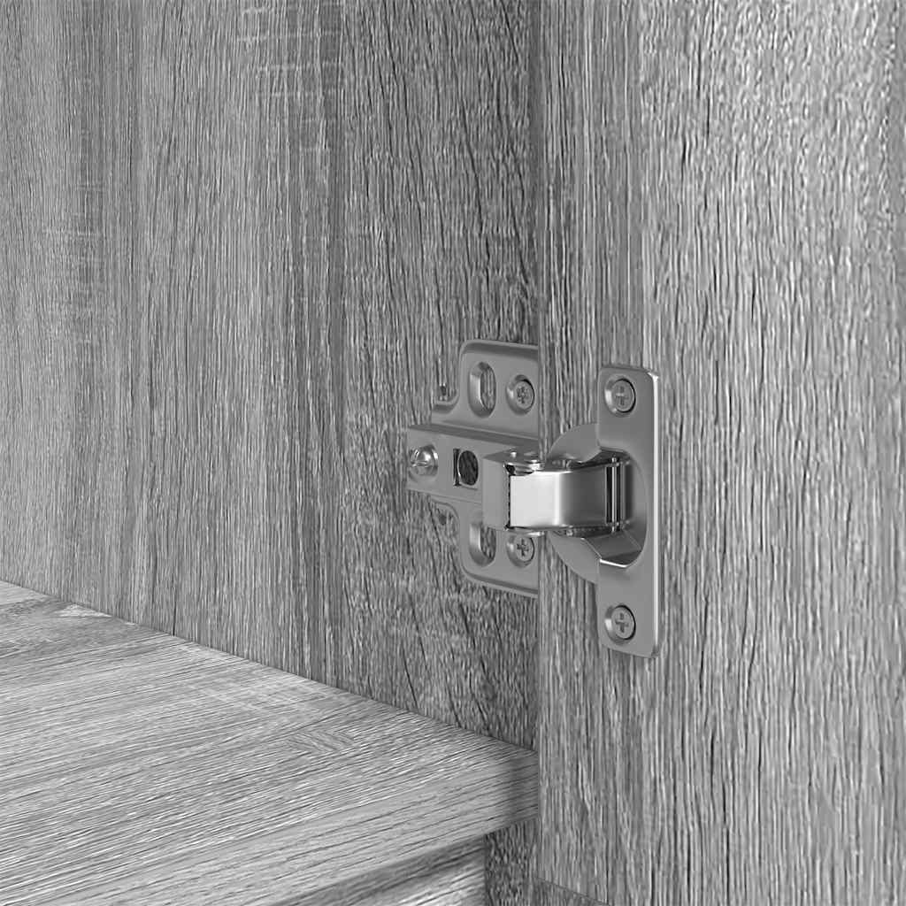 Schrank mit Schublade Grau Sonoma 55,5x34x119,5cm Holzwerkstoff