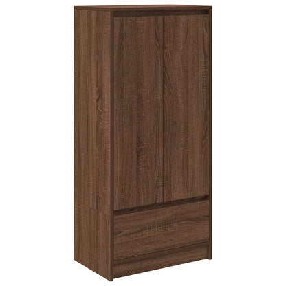 Schrank mit Schublade Braun Eichen-Optik 55,5x34x119,5 cm