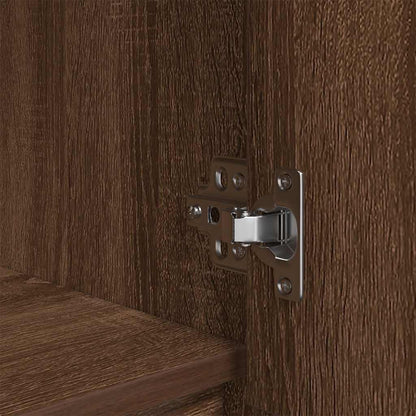 Schrank mit Schublade Braun Eichen-Optik 55,5x34x119,5 cm