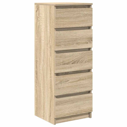 Sideboard mit Schubladen Sonoma-Eiche 37,5x35x99 cm