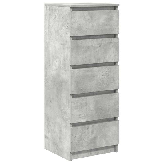 Sideboard mit Schubladen Betongrau 37,5x35x99 cm Holzwerkstoff