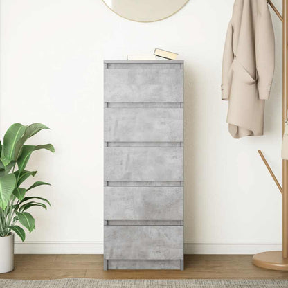 Sideboard mit Schubladen Betongrau 37,5x35x99 cm Holzwerkstoff