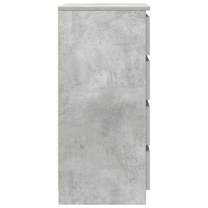 Sideboard mit Schubladen Betongrau 37,5x35x99 cm Holzwerkstoff