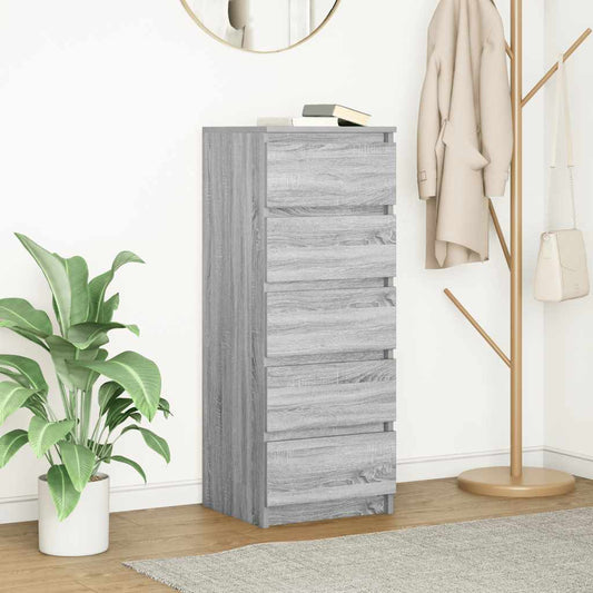 Sideboard mit Schubladen Grau Sonoma 37,5x35x99cm Holzwerkstoff
