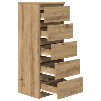 Sideboard mit Schubladen Artisan-Eiche 37,5x35x99 cm