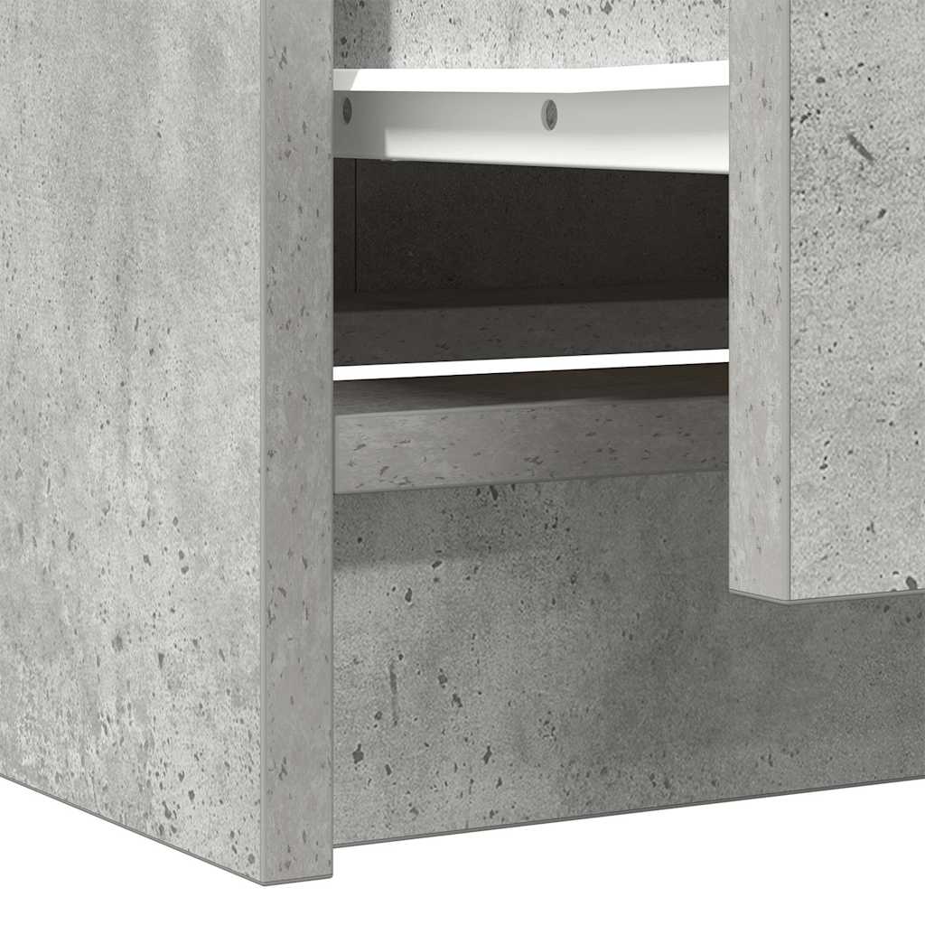 TV-Schrank Betongrau 40x35x54 cm Holzwerkstoff
