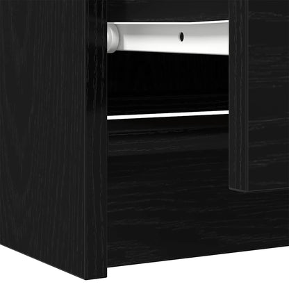 TV-Schrank Schwarz 60x35x54 cm Holzwerkstoff