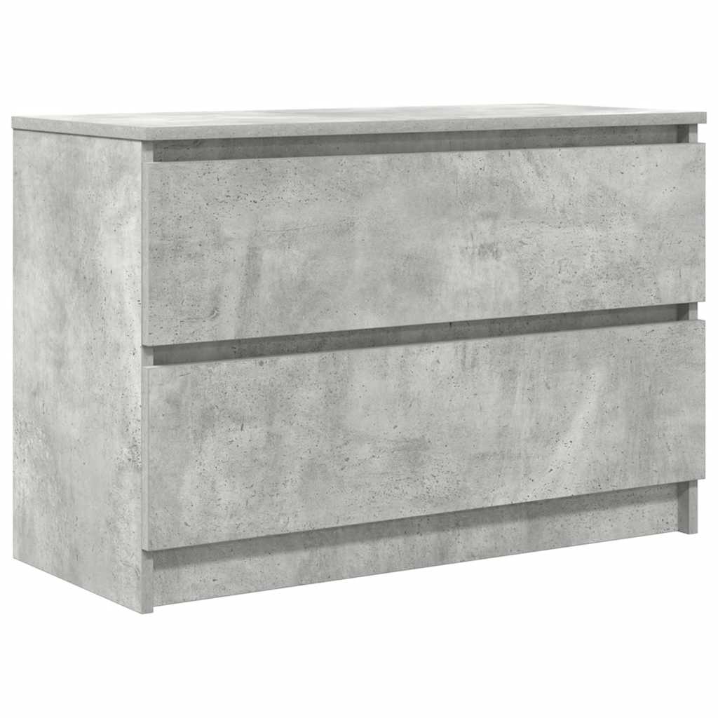 TV-Schrank Betongrau 80x35x54 cm Holzwerkstoff