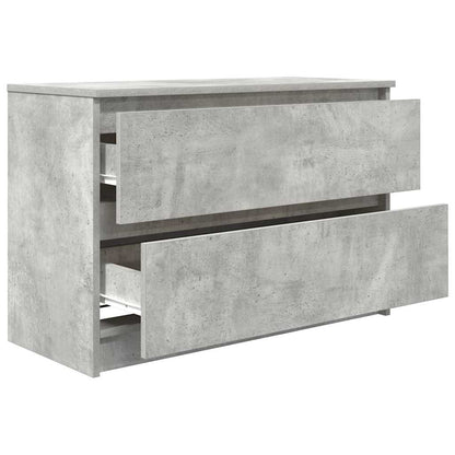 TV-Schrank Betongrau 80x35x54 cm Holzwerkstoff