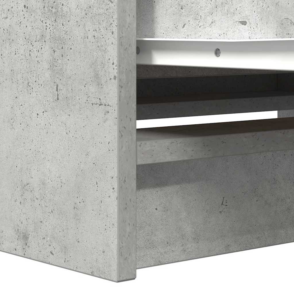TV-Schrank Betongrau 80x35x54 cm Holzwerkstoff