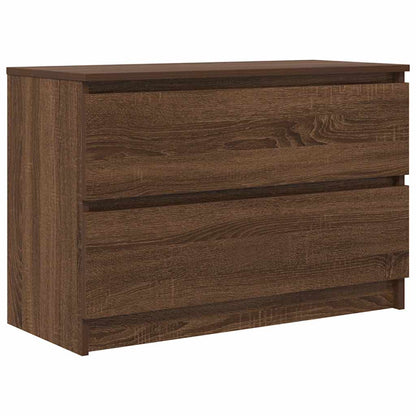 TV-Schrank Braun Eichen-Optik 80x35x54 cm Holzwerkstoff