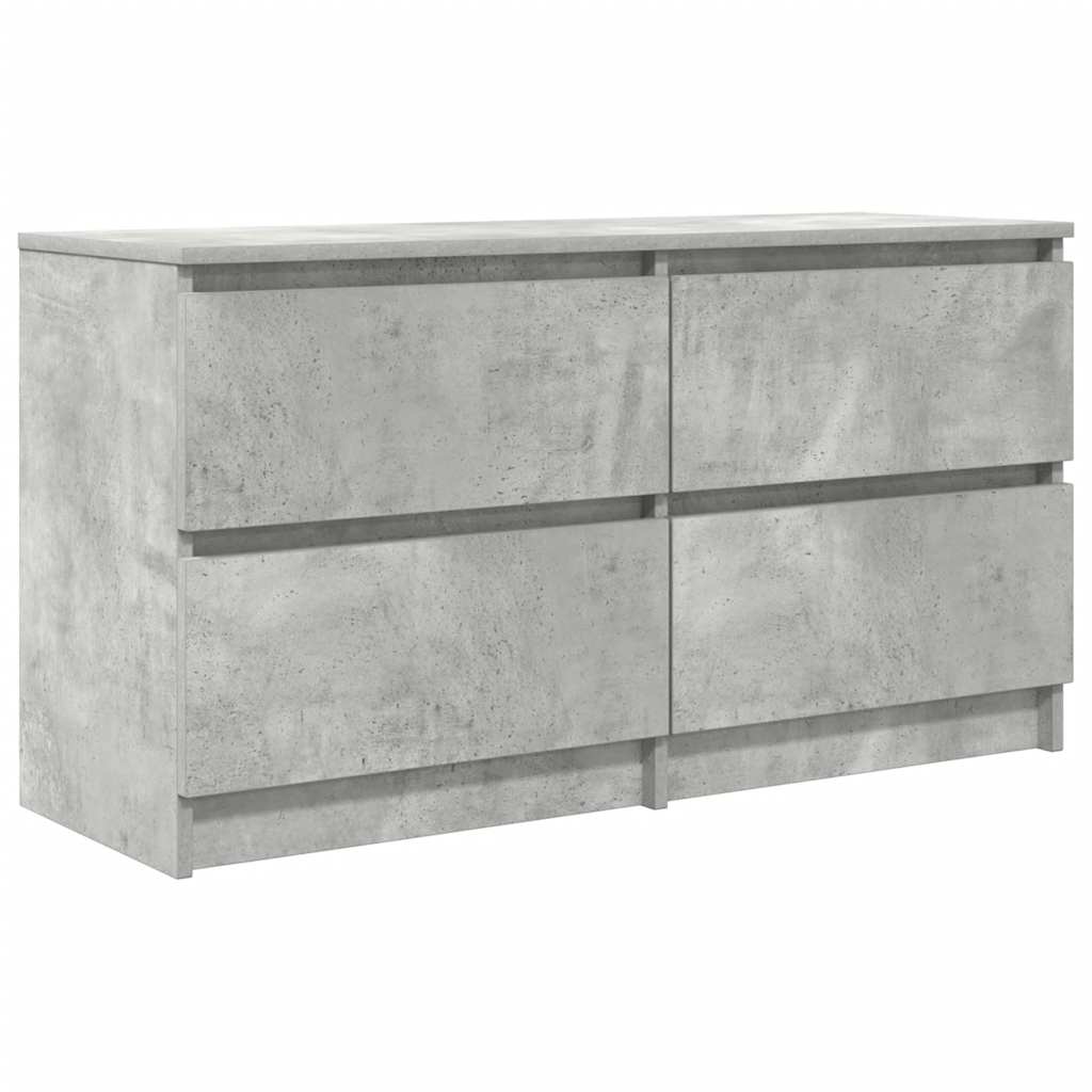TV-Schrank Betongrau 100x35x54 cm Holzwerkstoff