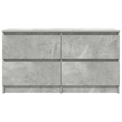 TV-Schrank Betongrau 100x35x54 cm Holzwerkstoff
