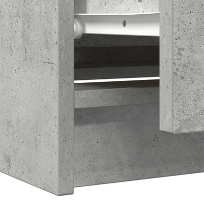 TV-Schrank Betongrau 100x35x54 cm Holzwerkstoff