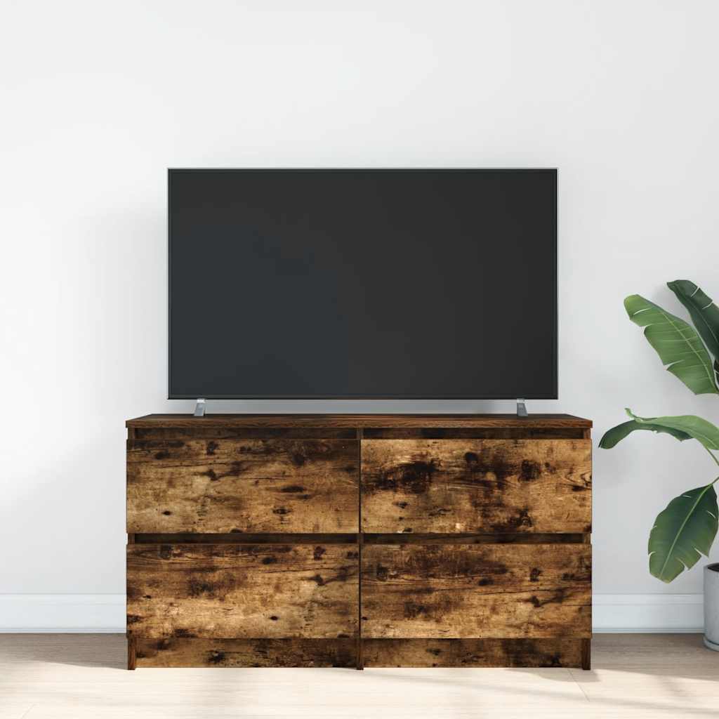 TV-Schrank Räuchereiche 100x35x54 cm Holzwerkstoff