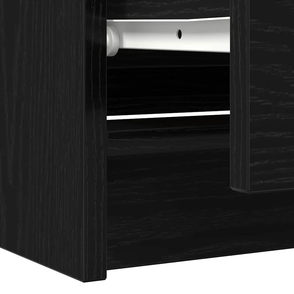 TV-Schrank Schwarz 100x35x54 cm Holzwerkstoff