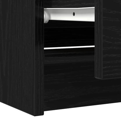 TV-Schrank Schwarz 100x35x54 cm Holzwerkstoff