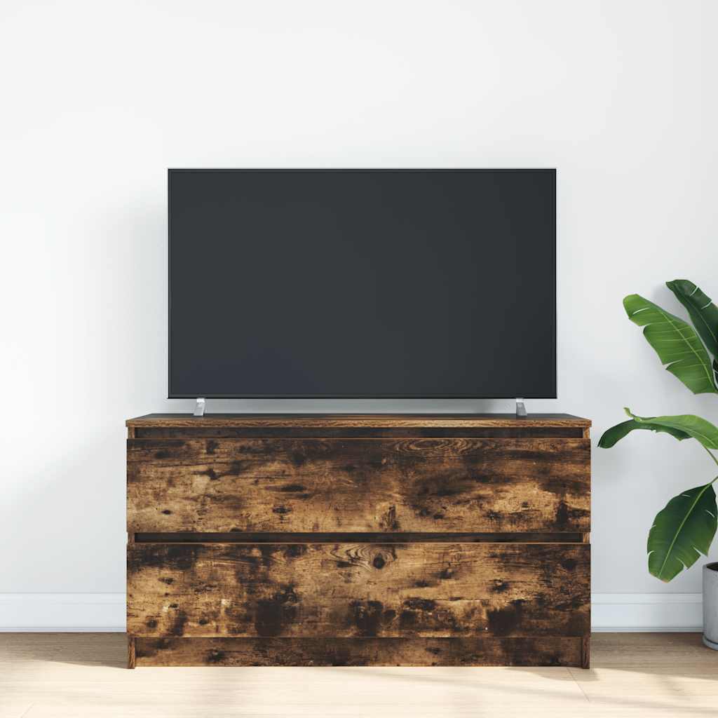 TV-Schrank Räuchereiche 100x35x54 cm Holzwerkstoff