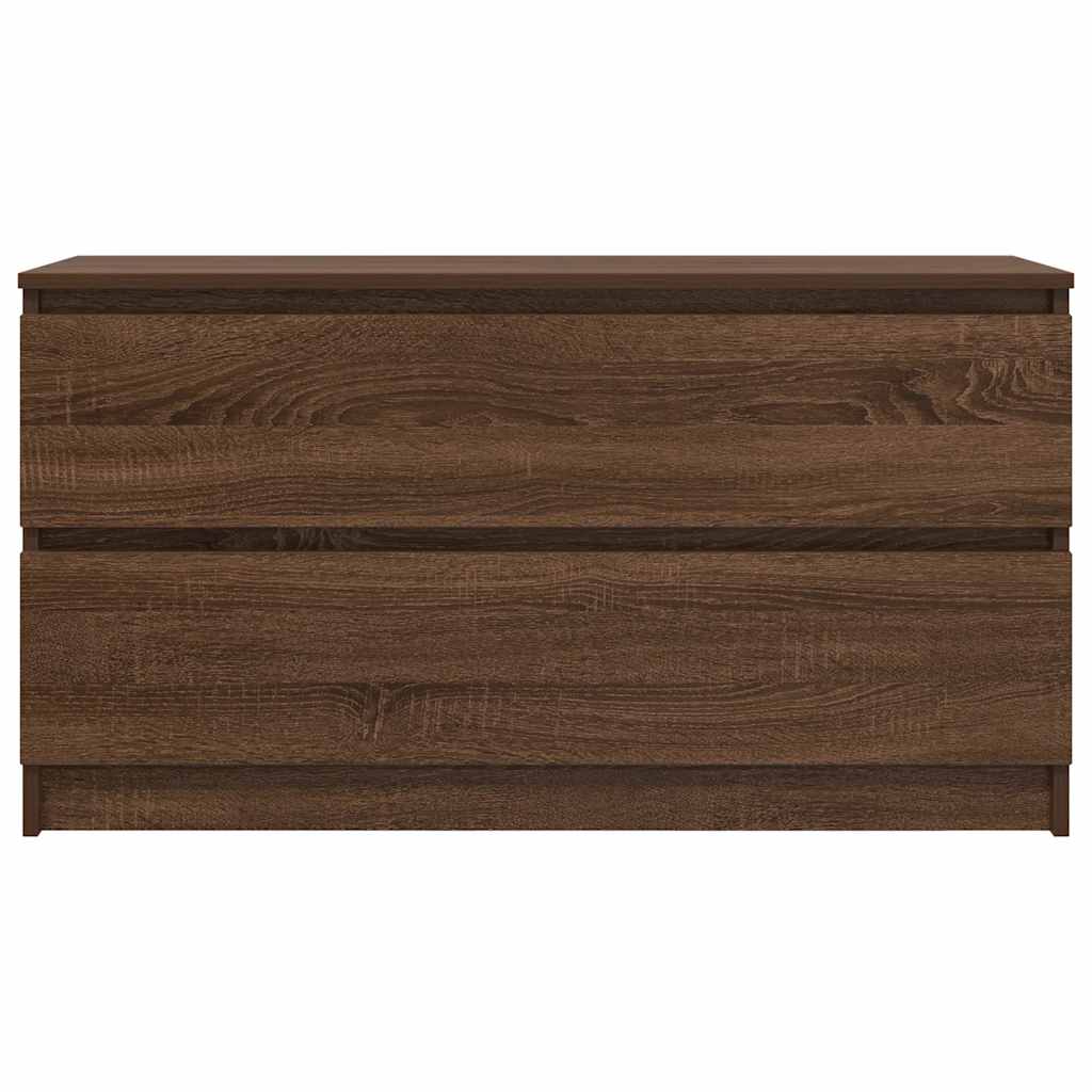 TV-Schrank Braun Eichen-Optik 100x35x54 cm Holzwerkstoff