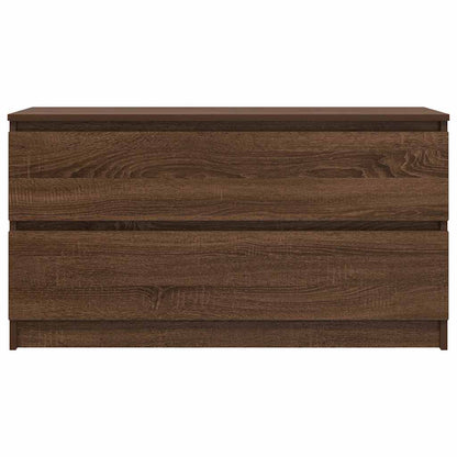 TV-Schrank Braun Eichen-Optik 100x35x54 cm Holzwerkstoff