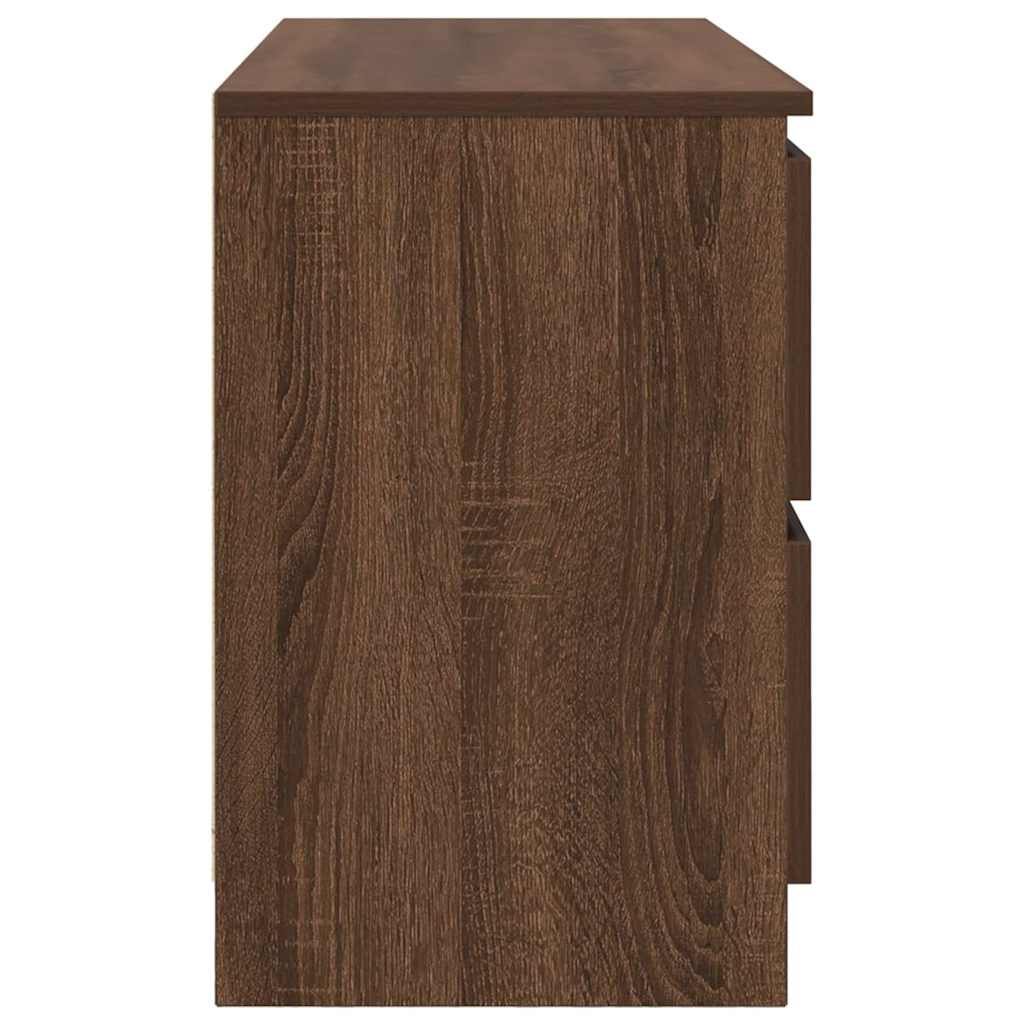 TV-Schrank Braun Eichen-Optik 100x35x54 cm Holzwerkstoff