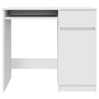 Schreibtisch Weiß 86x49x76 cm Holzwerkstoff