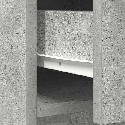 Sideboard mit Schubladen und Türen Betongrau 70,5x34x74,5 cm