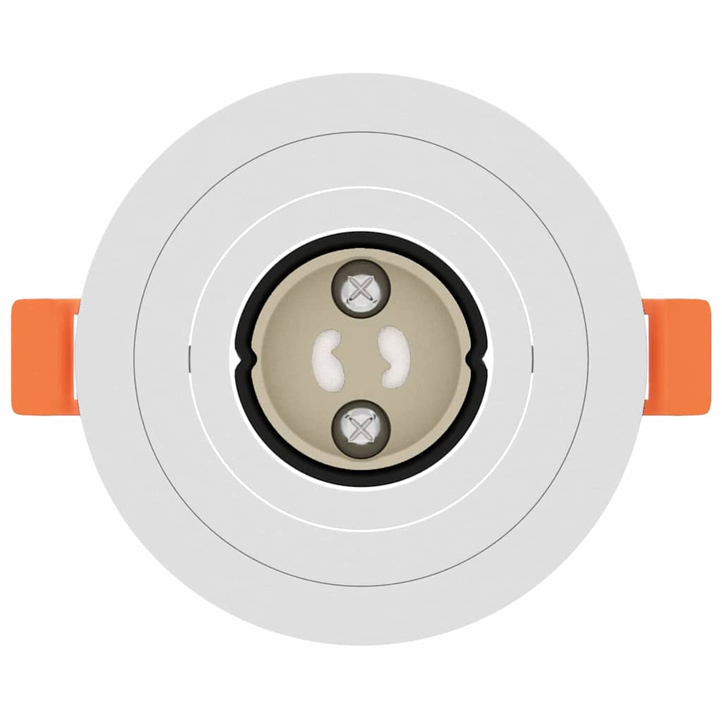 Spotlights mit Strahlern 12 pcs Weiß 9 x 9 x cm Aluminium