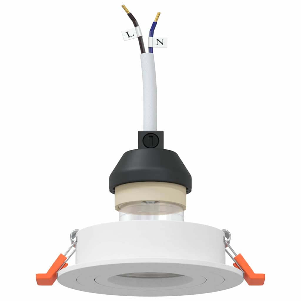 Spotlights mit Strahlern 12 pcs Weiß 9 x 9 x cm Aluminium