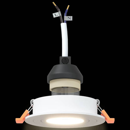 Spotlights mit Scheinwerfern 24 pcs Weiß 9 x 9 x cm Aluminium
